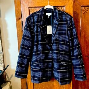 Free Assembly black and gray plaid blazer size XL